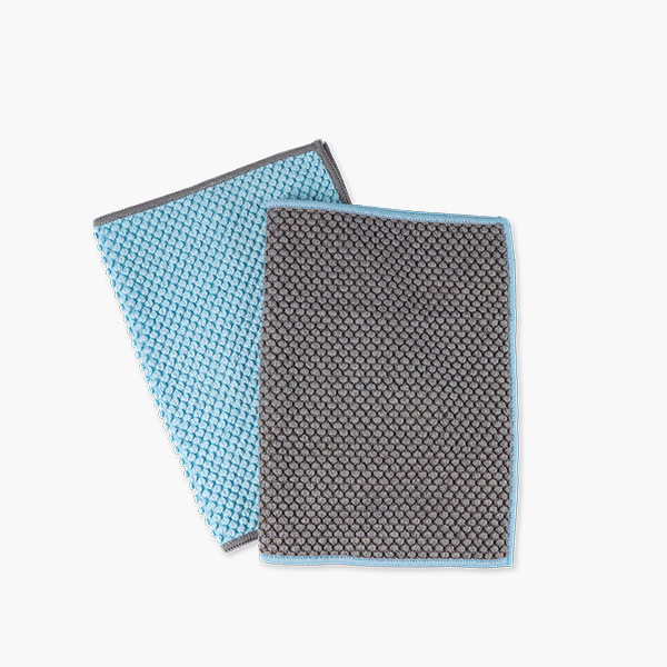 Customer Order - Counter Cloths, large, teal/slate, set of two
